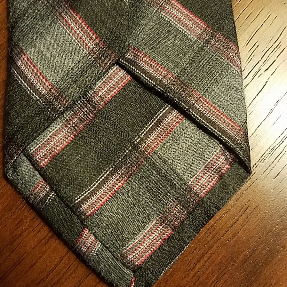 Calvin Klein Gray Striped Tie - Picture 3 of 4